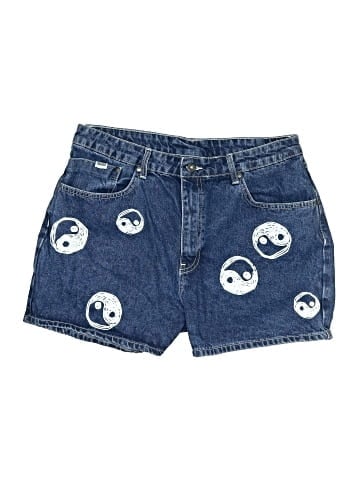 Ragged Denim Shorts (view 1)