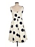Boden Polka Dots Ivory Casual Dress Size 6 (petite) - photo 2