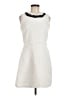 CeCe 100% Polyester Tweed Ivory Cocktail Dress Size 6 - photo 1