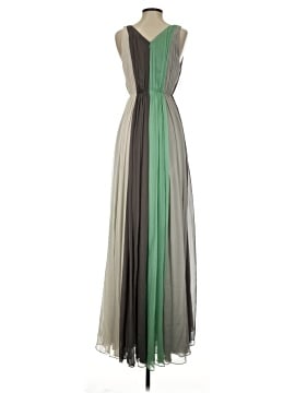 halston heritage pleated long dress Halston Heritage - Cap Sleeve Deep V-neck Gown With Pleated Skirt (black) Women's Dress