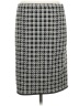 Max Studio Houndstooth Black Formal Skirt Size M - photo 2