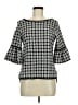 Max Studio Houndstooth Black Pullover Sweater Size M - photo 1