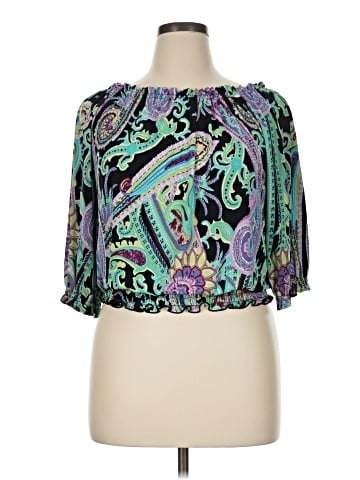 INC International Concepts 3/4 Sleeve Blouse (view 1)