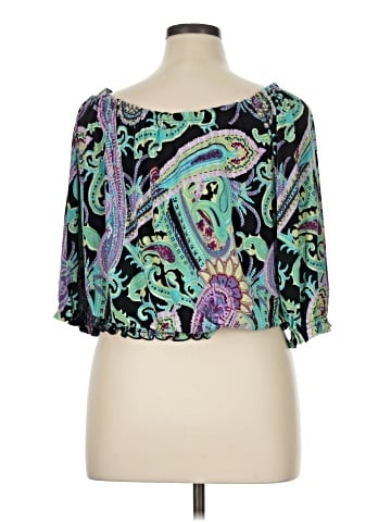 INC International Concepts 3/4 Sleeve Blouse (view 2)