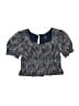 Zunie Blue Short Sleeve Blouse Size 10 - photo 1