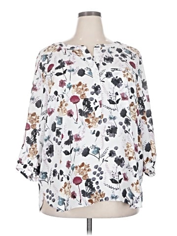 Not Your Daughter's Jeans 3/4 Sleeve Blouse (view 1)