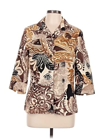 Coldwater Creek 3/4 Sleeve Button-Down Shirt (view 1)