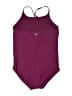 Justice 100% Polyester Stars Burgundy Purple One Piece Swimsuit Size 20 - photo 2