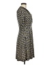 Boden Print Blue Gray Casual Dress Size 6R - photo 4