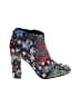Sam Edelman Floral Blue Ankle Boots Size 8 1/2 - photo 1