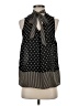 Elle 100% Polyester Black Sleeveless Blouse Size S - photo 1