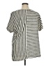 Terra & Sky Stripes Silver Short Sleeve Top Size 1X - photo 2