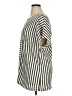 Terra & Sky Stripes Silver Short Sleeve Top Size 1X - photo 5