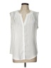 Joan Vass 100% Polyester White Sleeveless Blouse Size L - photo 1