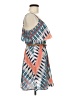 My Michelle 100% Polyester Print Blue Orange Cocktail Dress Size M - photo 4