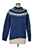 L.L.Bean 100% Lambswool Blue Wool Pullover Sweater Size M - photo 1