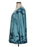 Unbranded 100% Polyester Teal Long Sleeve Blouse Size XL - photo 5