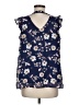 Assorted Brands 100% Polyester Blue Sleeveless Blouse Size M - photo 2