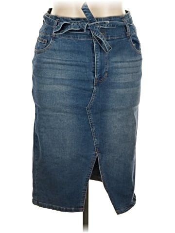 Baccini Denim Skirt (view 1)