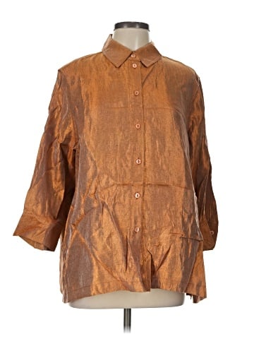 TanJay 3/4 Sleeve Button-Down Shirt (view 1)
