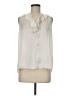 CAbi 100% Polyester Ivory Sleeveless Blouse Size M - photo 1