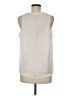 CAbi 100% Polyester Ivory Sleeveless Blouse Size M - photo 2