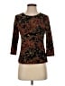 Notations Brown 3/4 Sleeve Top Size S - photo 1
