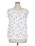 Papermoon 100% Polyester White Short Sleeve Blouse Size XL - photo 1