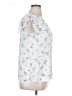 Papermoon 100% Polyester White Short Sleeve Blouse Size XL - photo 4