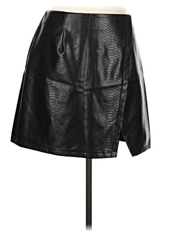 a.n.a. A New Approach Faux Leather Skirt (view 1)