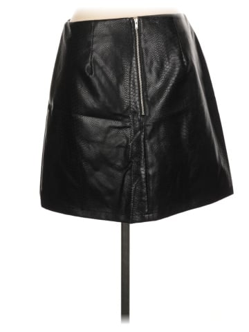 a.n.a. A New Approach Faux Leather Skirt (view 2)