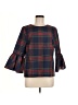 Vineyard Vines 100% Polyester Blue 3/4 Sleeve Blouse Size 8 - photo 1