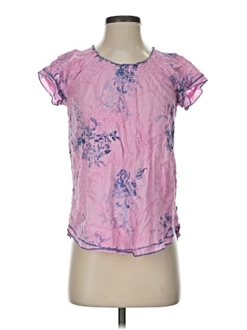Art and Soul Short Sleeve Blouse (view 1)