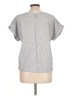 Christopher & Banks Gray Short Sleeve Blouse Size L - photo 2