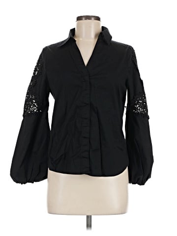 White House Black Market 3/4 Sleeve Blouse (view 1)