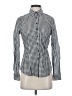 Guess 100% Cotton Checkered-gingham Gray Long Sleeve Button-Down Shirt Size XS - photo 1