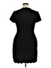 Maison Jules Solid Black Casual Dress Size XL - photo 2