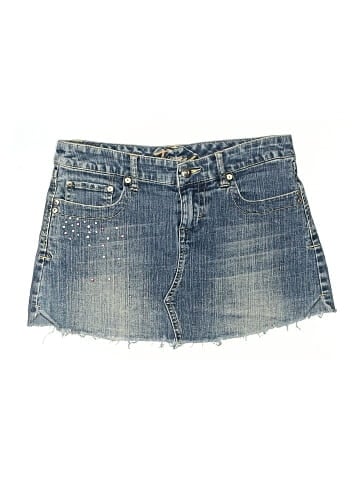 Wckd Denim Denim Skirt (view 1)