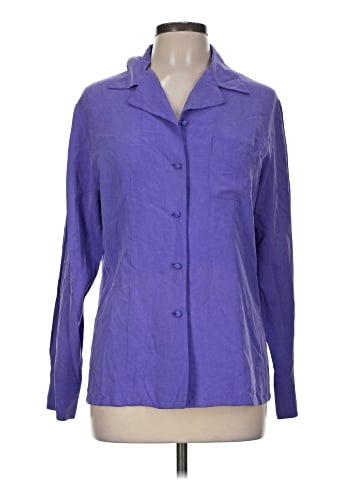 Assorted Brands Long Sleeve Silk Top (view 1)