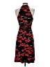 Evan Picone Print Black Cocktail Dress Size XXS (estimated) - photo 2