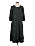 Nine West Chevron-herringbone Black Casual Dress Size L - photo 1
