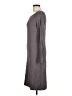 BCBGMAXAZRIA Solid Gray Casual Dress Size L - photo 5