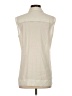 Ann Taylor Ivory Sleeveless Button-Down Shirt Size S - photo 2