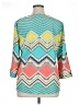 Liberty Love 100% Polyester Teal 3/4 Sleeve Blouse Size XL - photo 2