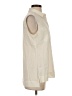Ann Taylor Ivory Sleeveless Button-Down Shirt Size S - photo 4