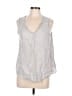 Michael Farrell Silver Sleeveless Blouse One size - photo 1