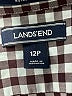 Lands' End 100% Cotton Checkered-gingham Brown Long Sleeve Button-Down Shirt Size 12 (petite) - photo 7