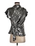 Zara Metallic Silver Sleeveless Top Size XS - photo 1