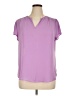 Fun2Fun 100% Polyester Purple Short Sleeve Blouse Size XL - photo 1