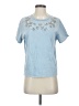 Maje Blue Short Sleeve Top Size Sm (1) - photo 1